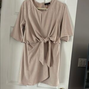 Romeo & Juliet Couture faux suede dress